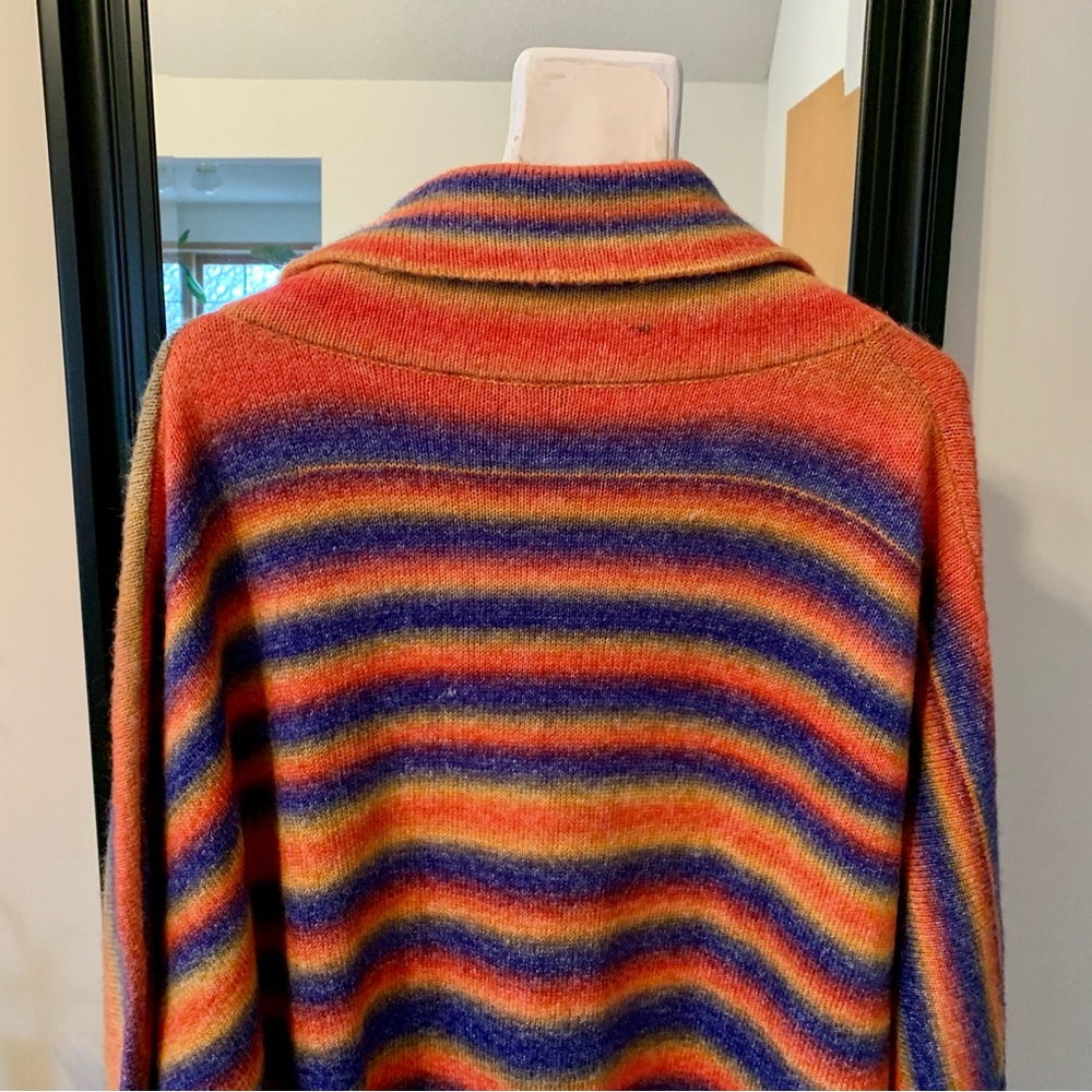 Rainbow Long Cardigan Oversized Sweater - Picture 4 of 6